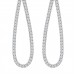 1.30 ct Round Cut Diamond Chandelier Earrings in 14 karat White Gold